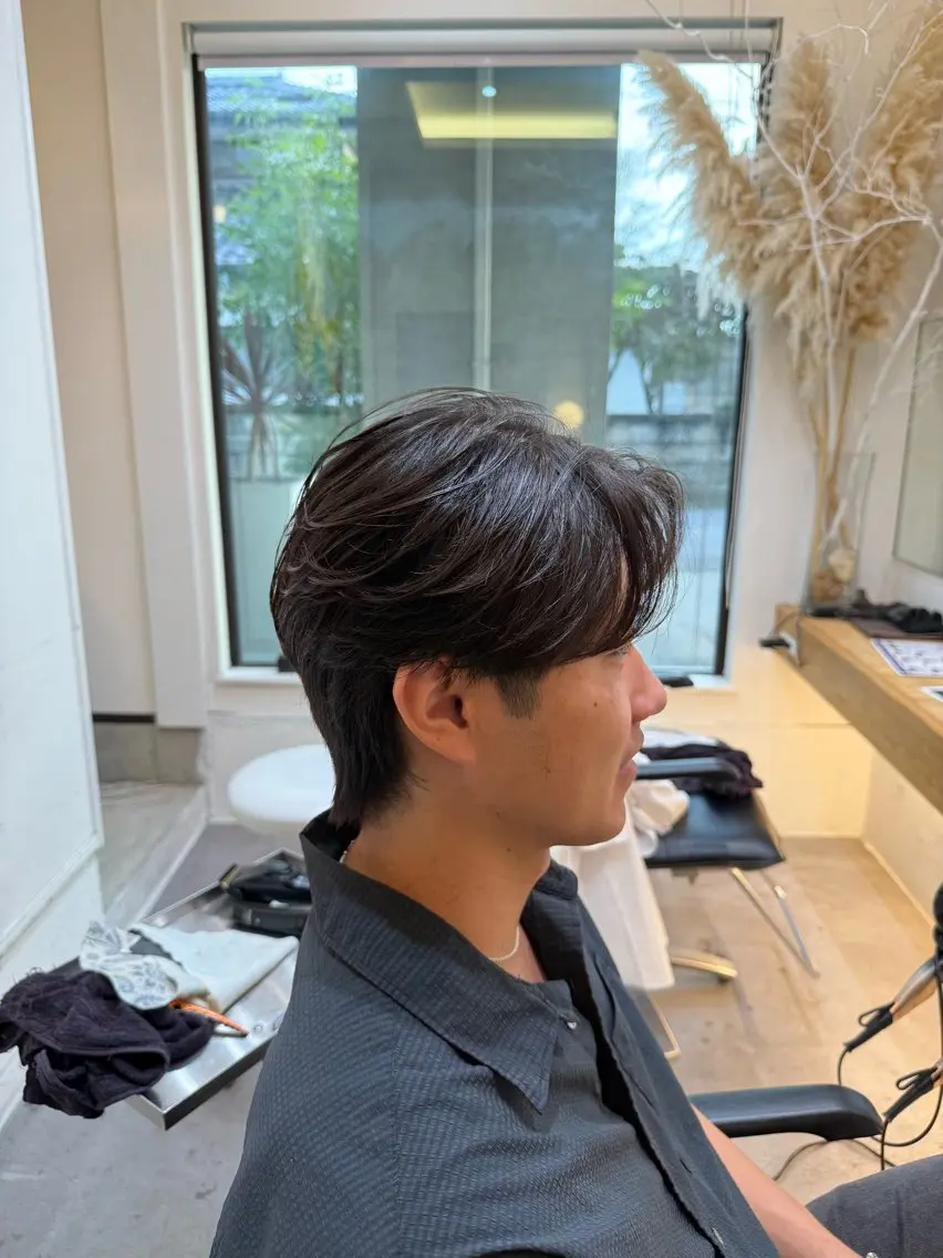ミディアム ミディアムパーマ カット パーマ 菊地 隆斗のヘアスタイル