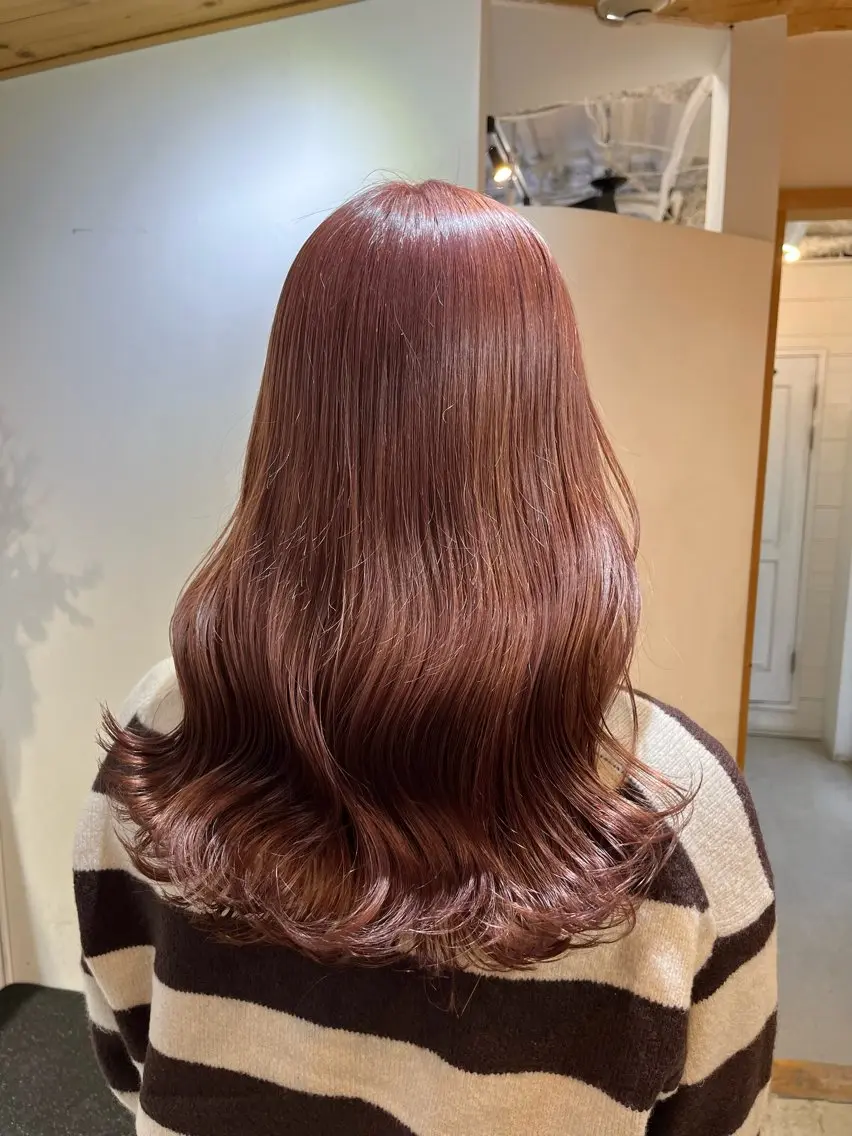 ロング カラー ヘアアレンジ ベージュカラー ピンクカラー ピンクベージュ 🫧透明感カラー/ ナルハ🫧のヘアスタイル