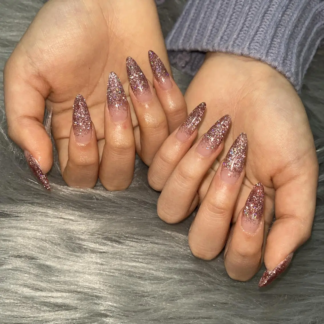 セミロング ネイル ワンカラーネイル yukina nailのネイルデザイン