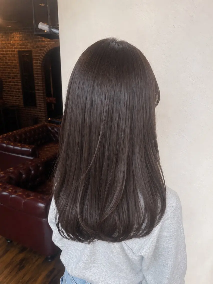 ロング カット ヘアカラー トリートメント Rechal🌙 yuuのヘアスタイル