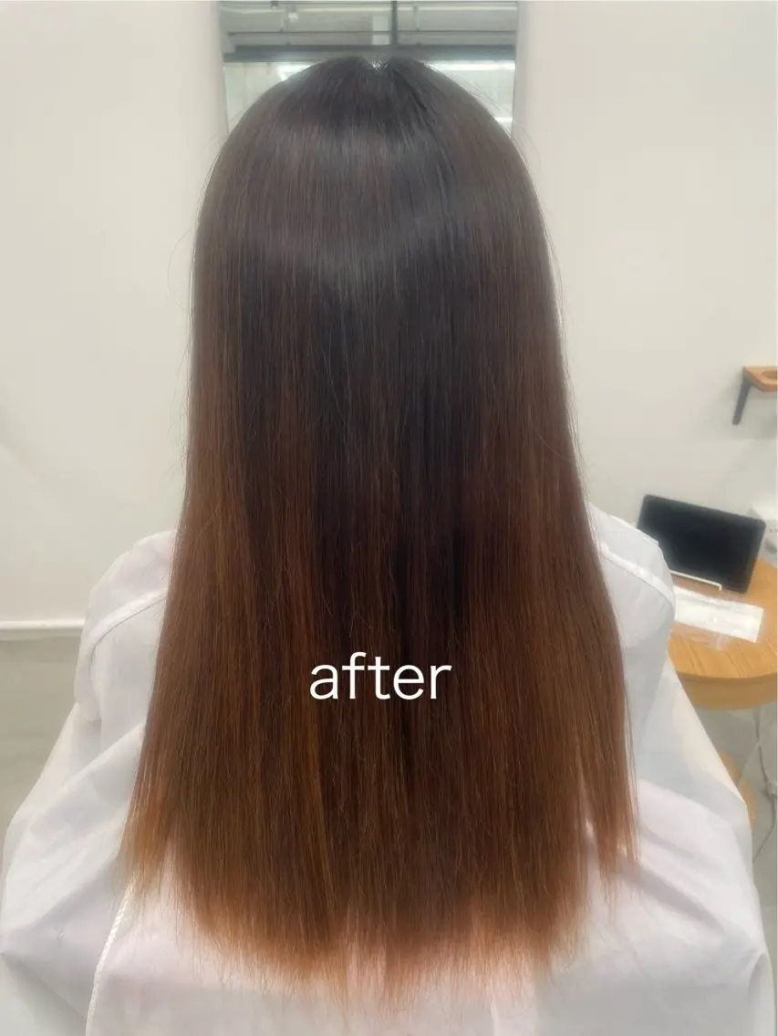 ロング ロング 縮毛矯正 トリートメント あゆみ 🍀のヘアスタイル