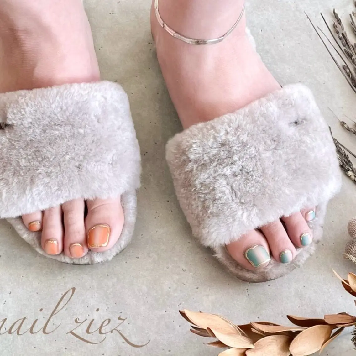 【新規様♡minimo限定】フット親指アート◇オフ込の写真