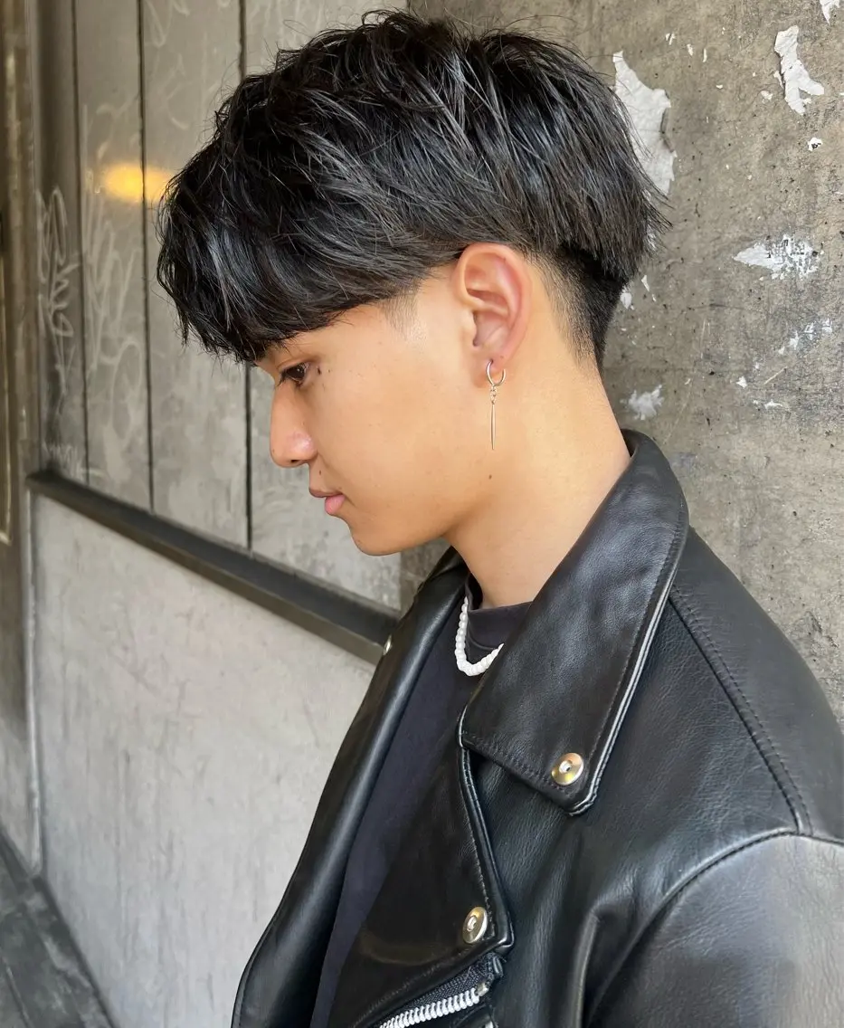 メンズ カット メンズパーマ特化/ シャドウ/波巻/陸翔のヘアスタイル