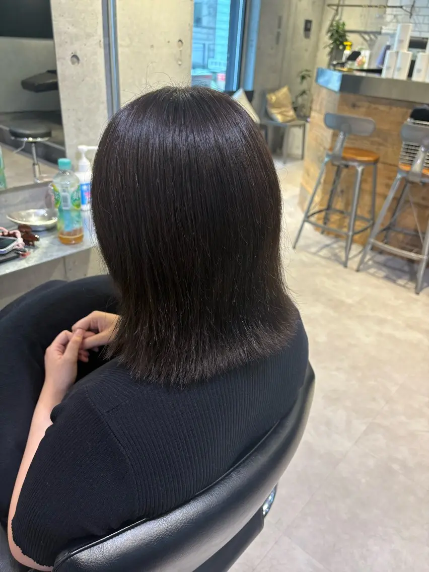 ミディアム 韓国ヘアー🇰🇷 MIWAのヘアスタイル