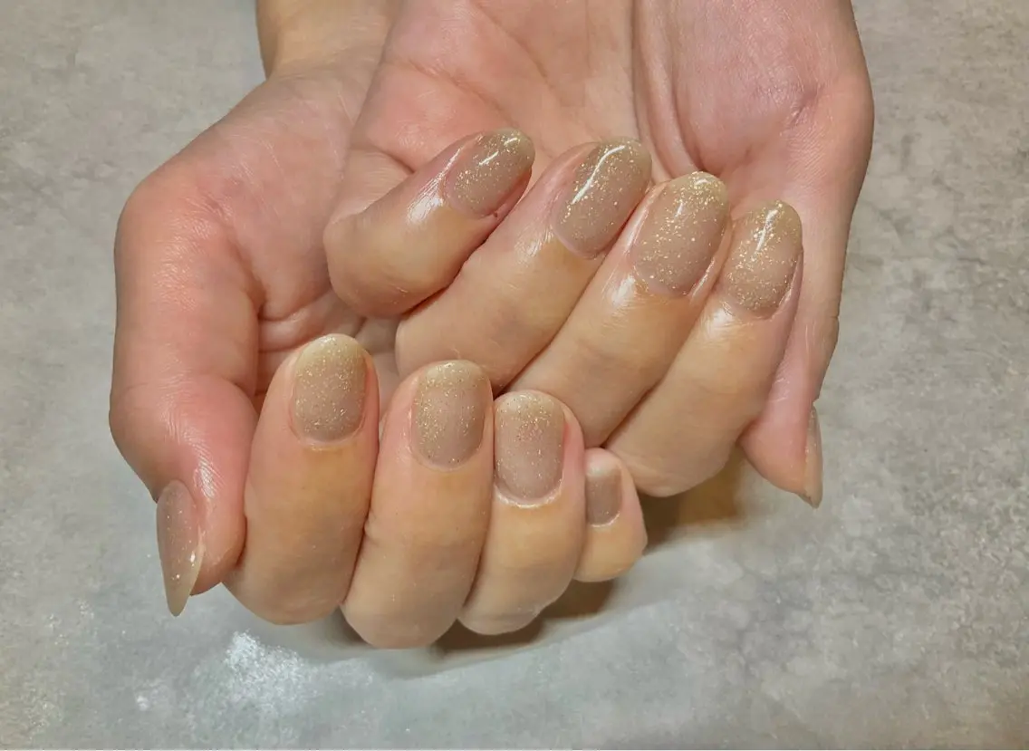 ネイル ラメ(グリッター) ハンドネイル ごとう れいこのネイルデザイン