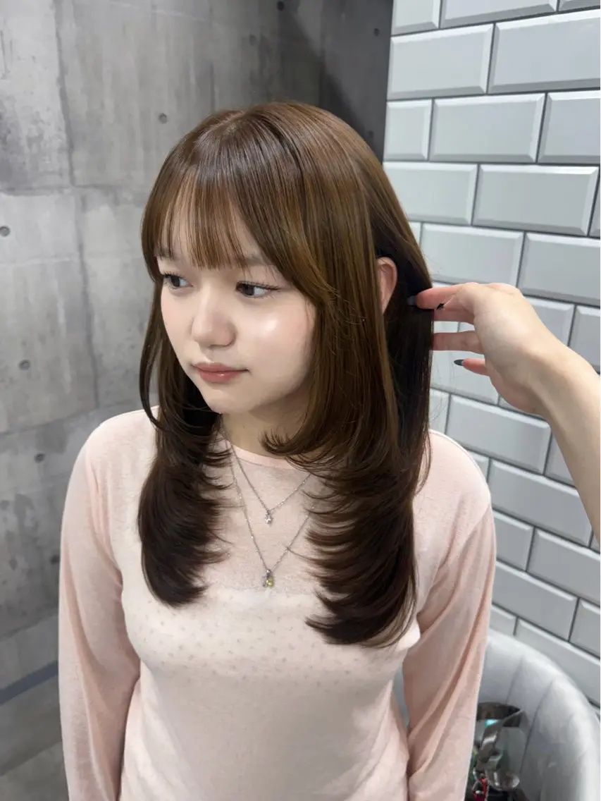 ロング カット ヘアカラー トリートメント ayano /レイヤー/艶カラーのヘアスタイル