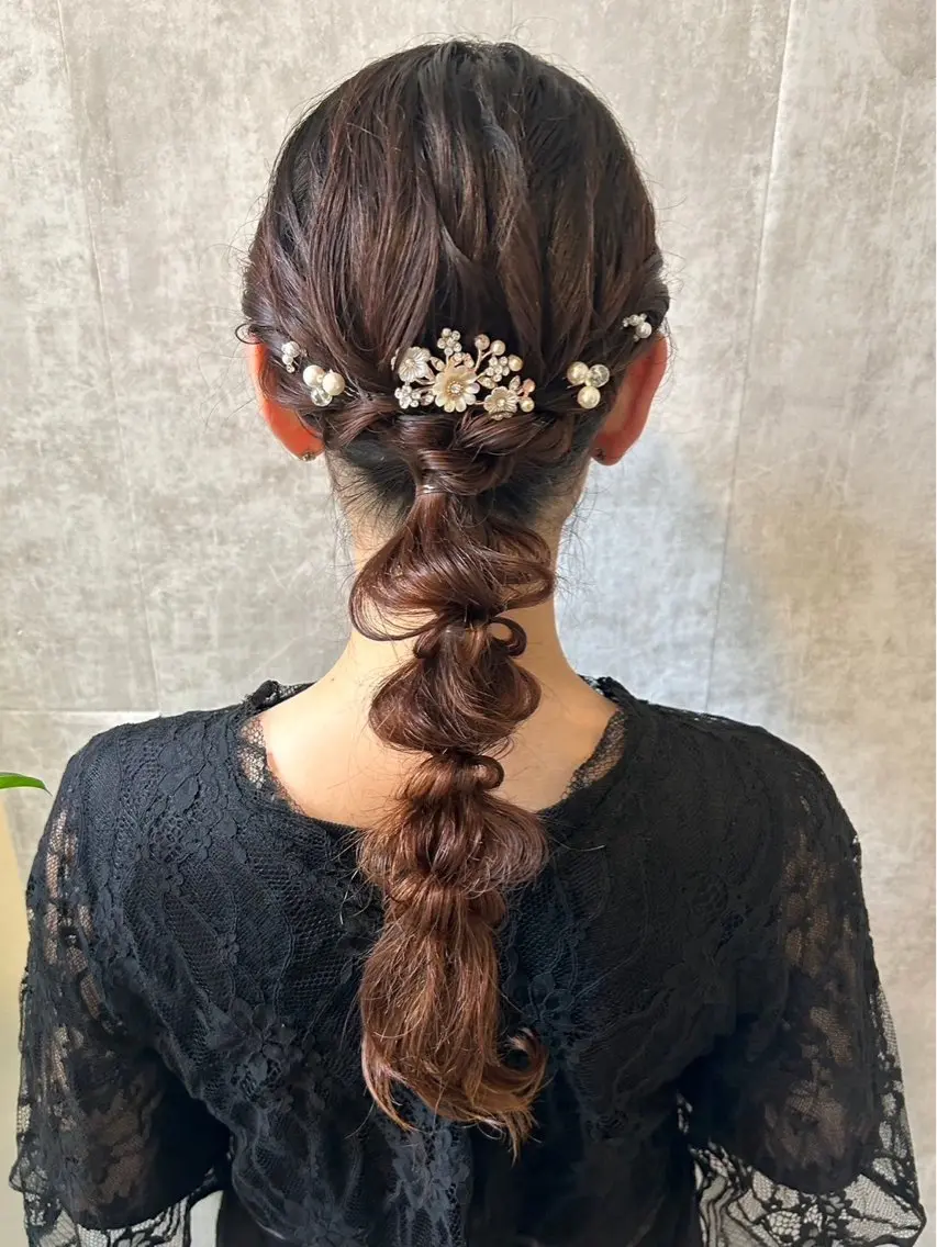 ヘアアレンジ ヘアセット アレンジ/エクステ✨ 推し/横浜🩵かのんのヘアスタイル