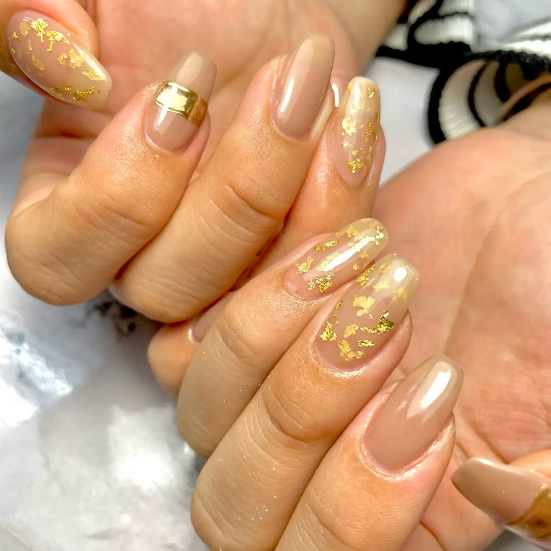 ネイル 持ち込み ニュアンスネイル ハンドネイル Oracion Nailのネイルデザイン