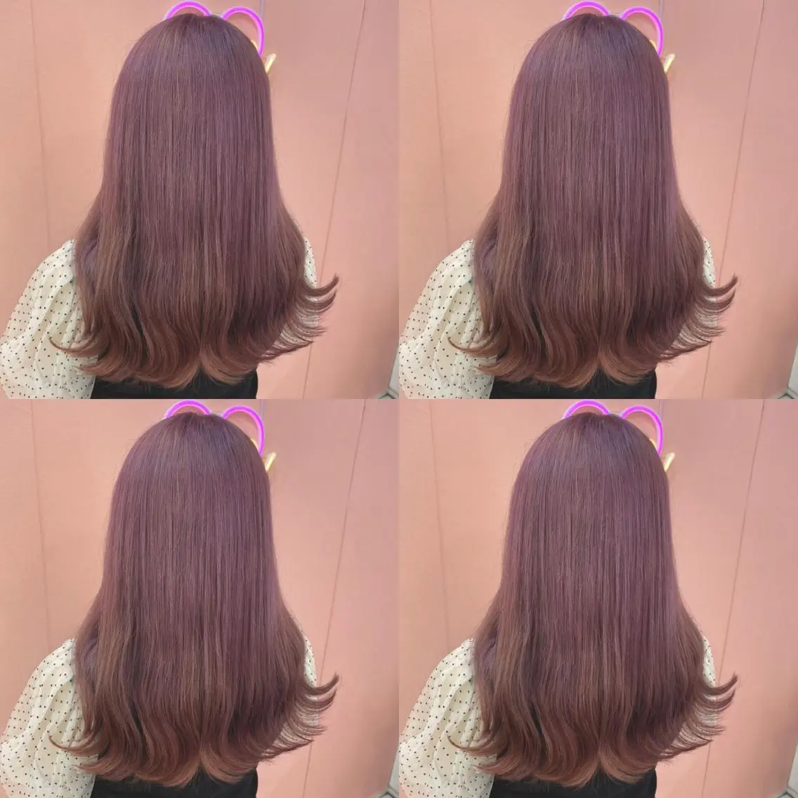ロング カラー ピンクカラー バイオレットカラー 🌷MAYU 🌷のヘアスタイル