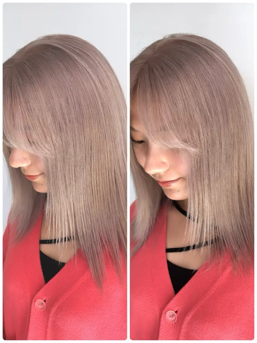 ミディアム karin🪩海外風 バタフライカットのヘアスタイル