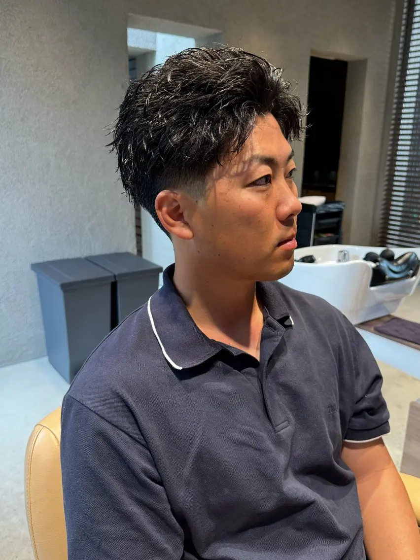 パーマ メンズ カット パーマ メンズカットパーマ 伊藤瑠星のヘアスタイル