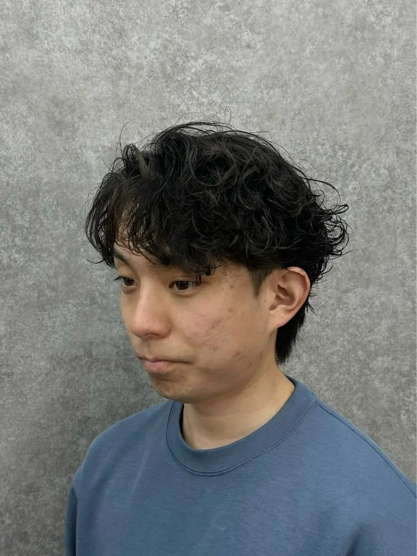 パーマ メンズ センターパート特化 🌹RIO🌹のヘアスタイル
