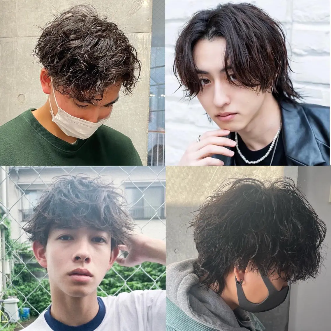 ショート カラー パーマ メンズ アイブロウ メンズモテパーマ💙 fuwaのヘアスタイル