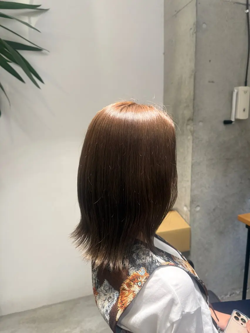 カラー ベージュカラー さくら ⭐️大濠/艶髪のヘアスタイル