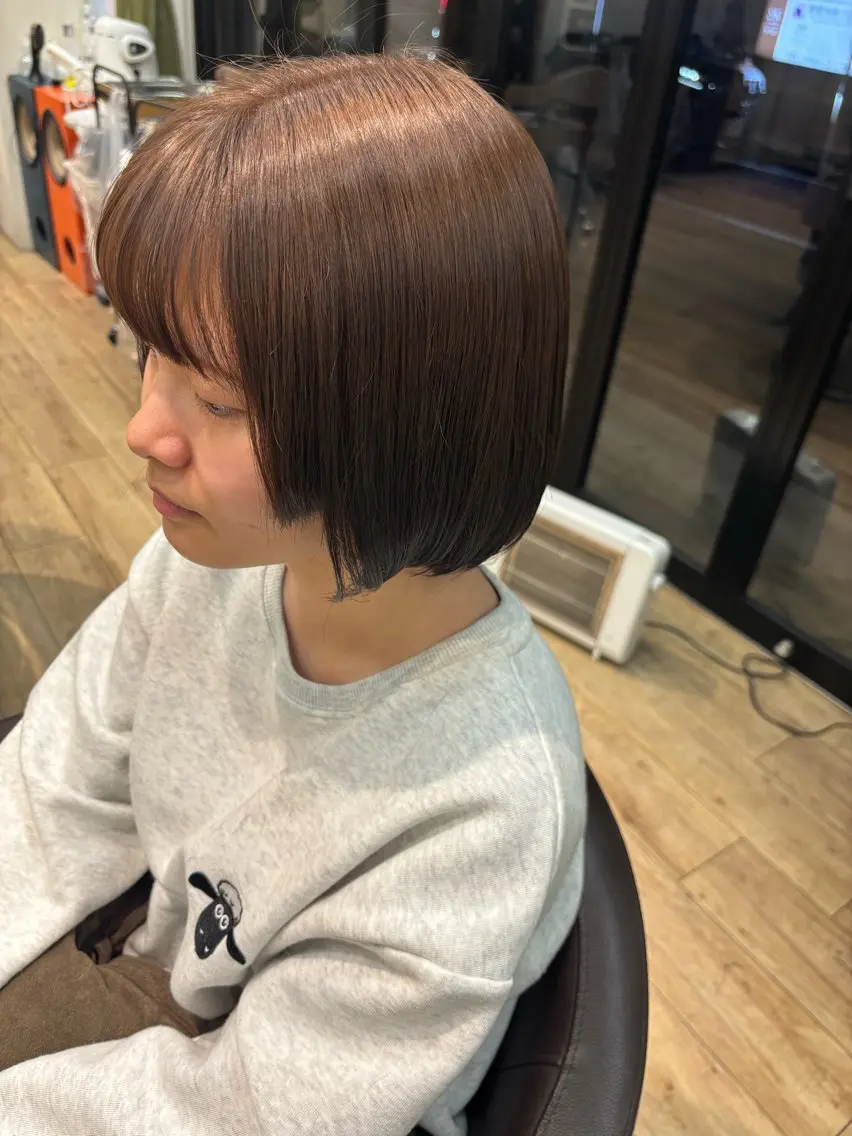 ショート カット ヘアカラー ゆうこ🍀髪質改善/ ストレート/艶カラーのヘアスタイル