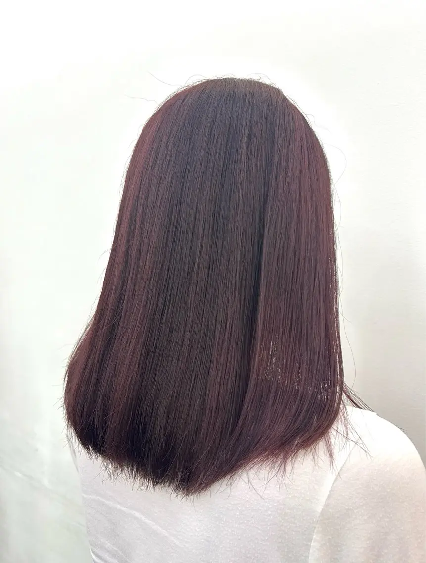 ミディアム カラー 透明感カラー ガーリー×韓国🎀 ⟡.·天野結良⟡.·のヘアスタイル