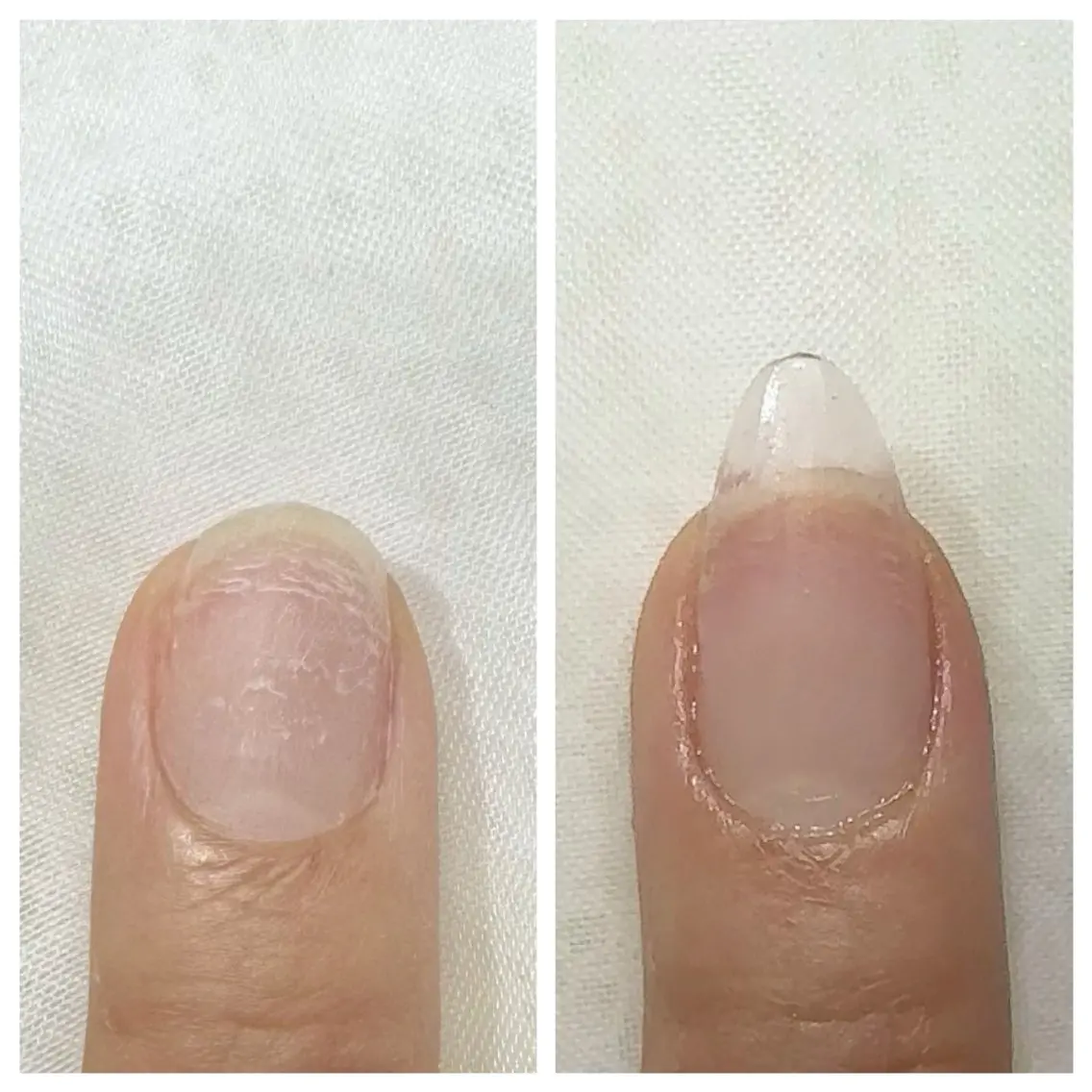 スカルプでの長さだし💅お爪が短い場合は、チップでの長さ出しになります。の写真