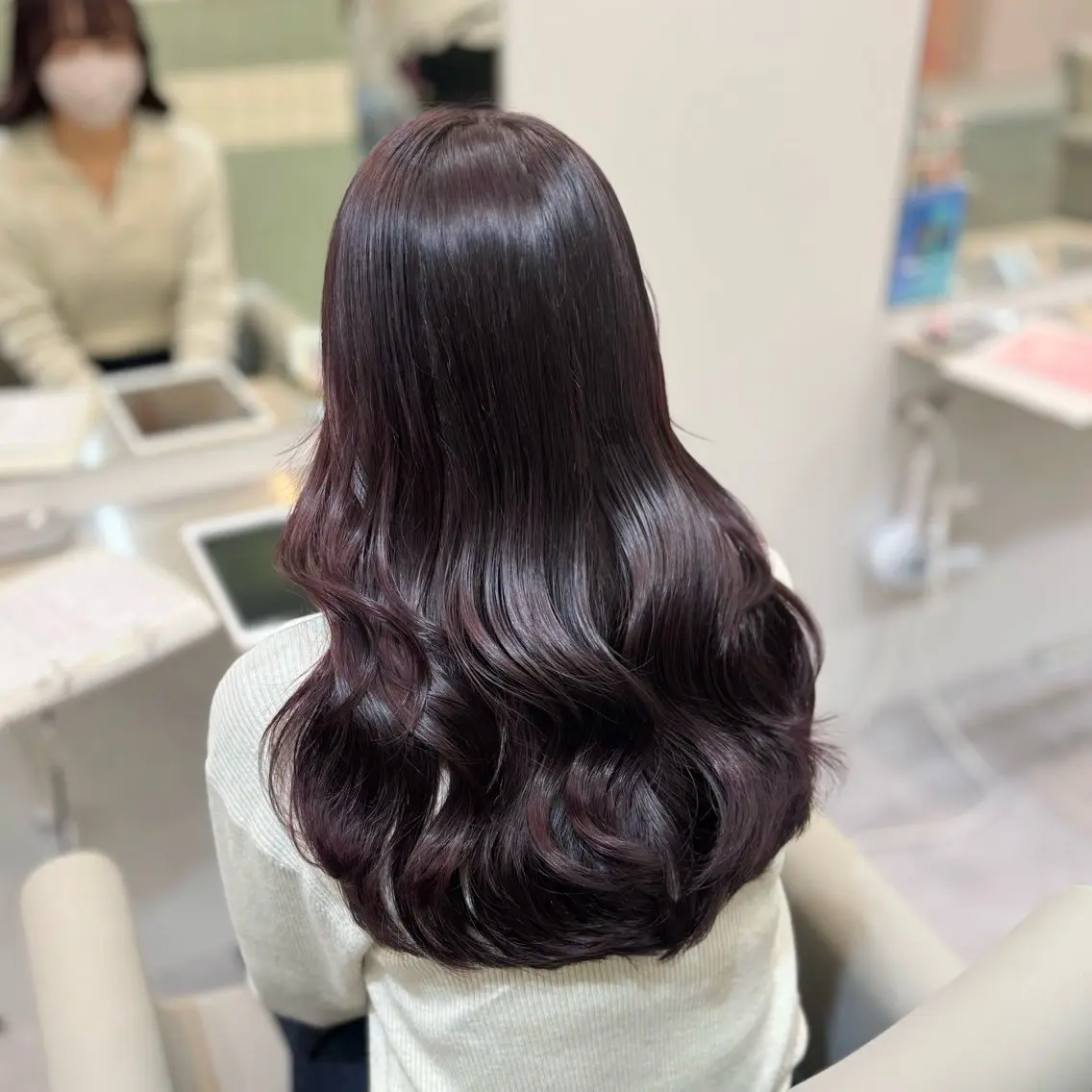 ロング ハイトーン/韓国 ヘア momo˚✧₊のヘアスタイル