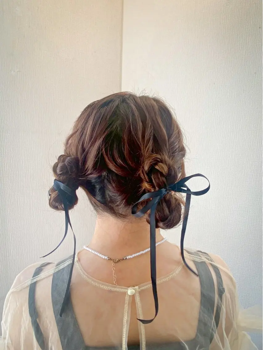 ヘアアレンジ ヘアセット hair make もりした ゆうのヘアスタイル