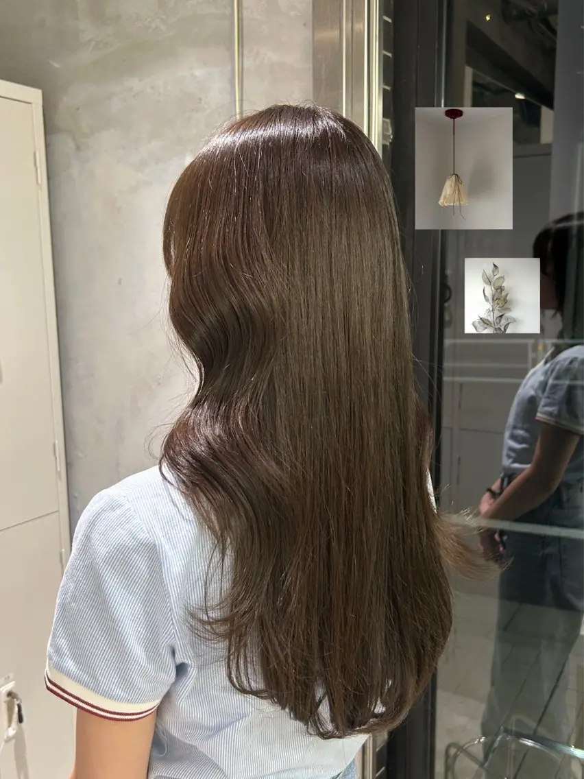 カラー ベージュカラー ヘアカラー 伊沢 美憂 ⌇﻿渋谷アシスタントのヘアスタイル