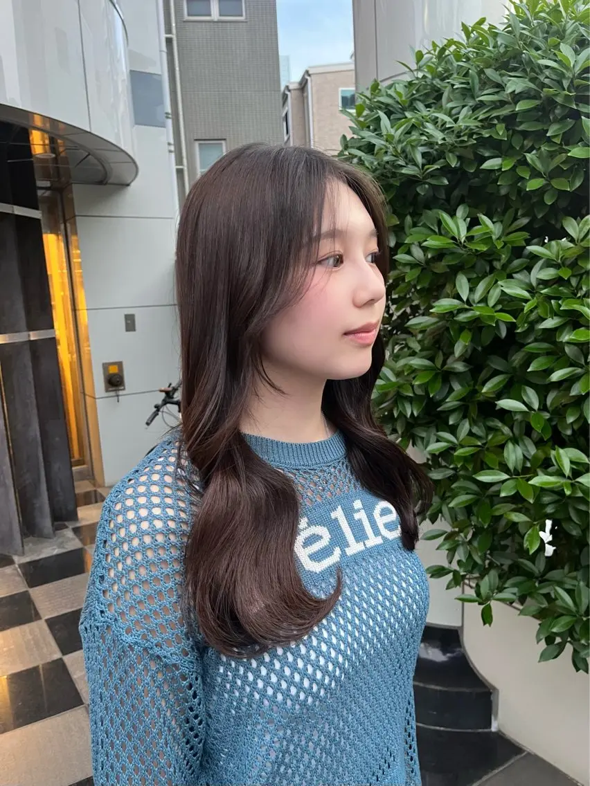 ロング 韓国風ヘア 韓国レイヤー 🤎🦋Harisのヘアスタイル