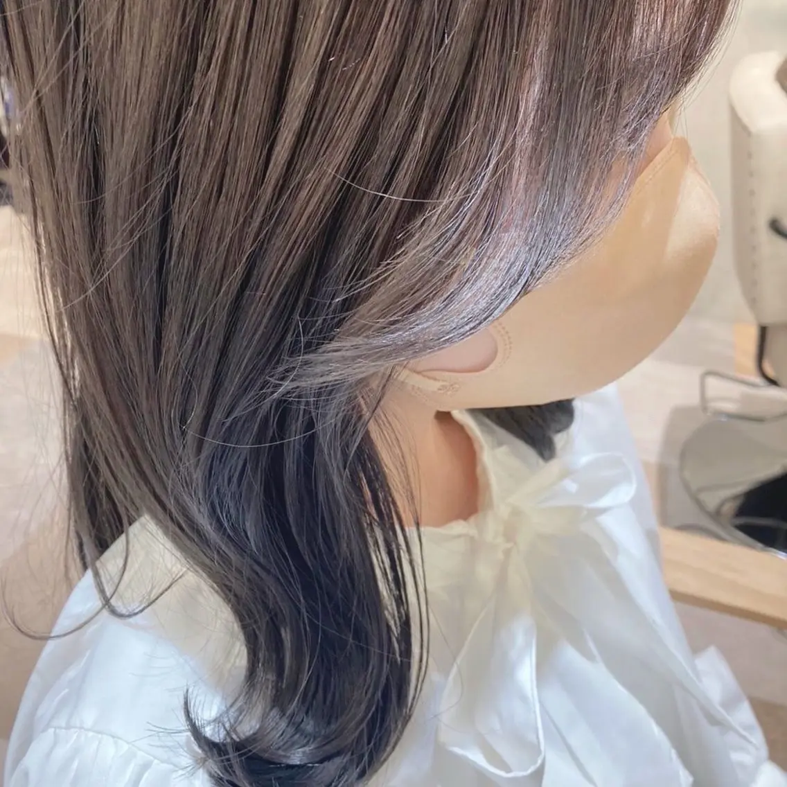 セミロング 横浜似合わせ顔まわり カット／長谷川のヘアスタイル