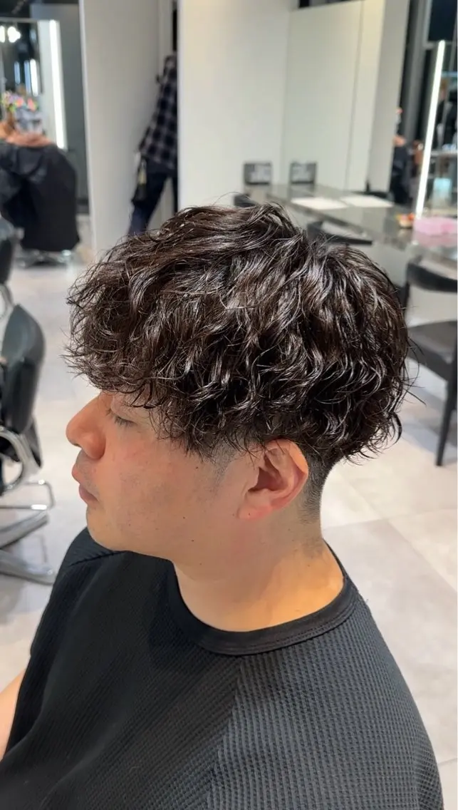 ショート パーマ ツイストスパイラルパーマ スパイラルパーマ 似合わせパーマ🔥 河浪  大智のヘアスタイル