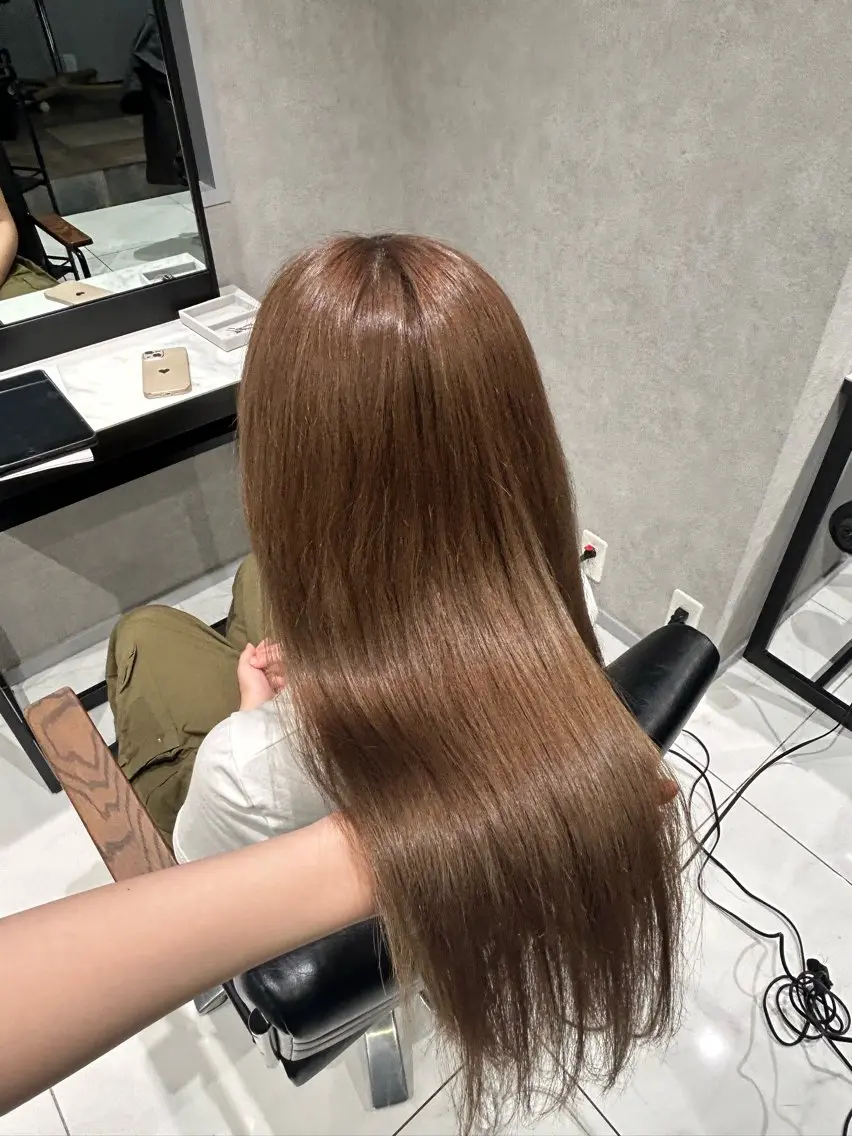 カラー 透明感カラー×顔周り mizuki🫧のヘアスタイル