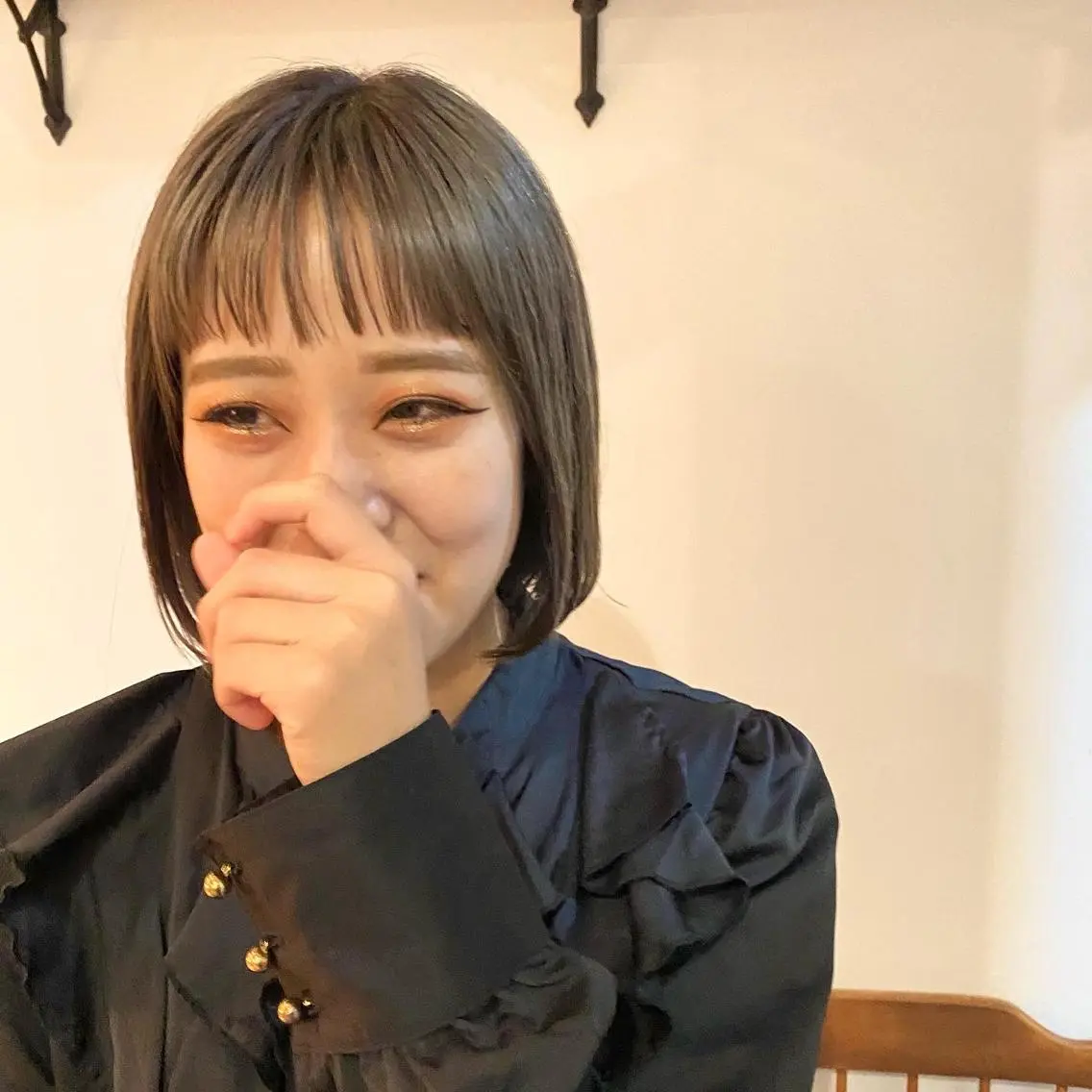 ミディアム ショート& パーマ　坂本のヘアスタイル