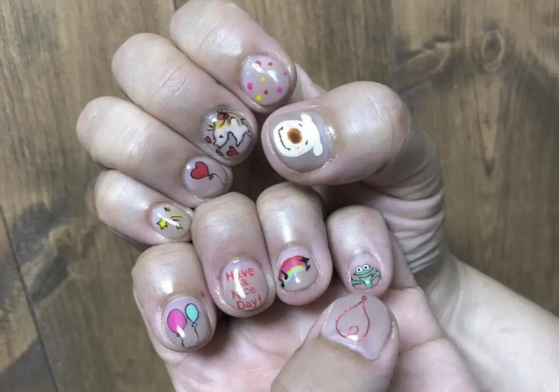 ネイル パラあり！フィルイン 美フォルムのネイルデザイン