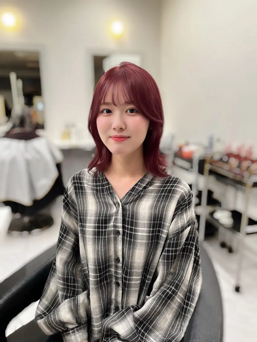 カラー ヘアカラー トリートメント 🥀韓流暖色ヘア 🥀yuzukiのヘアスタイル