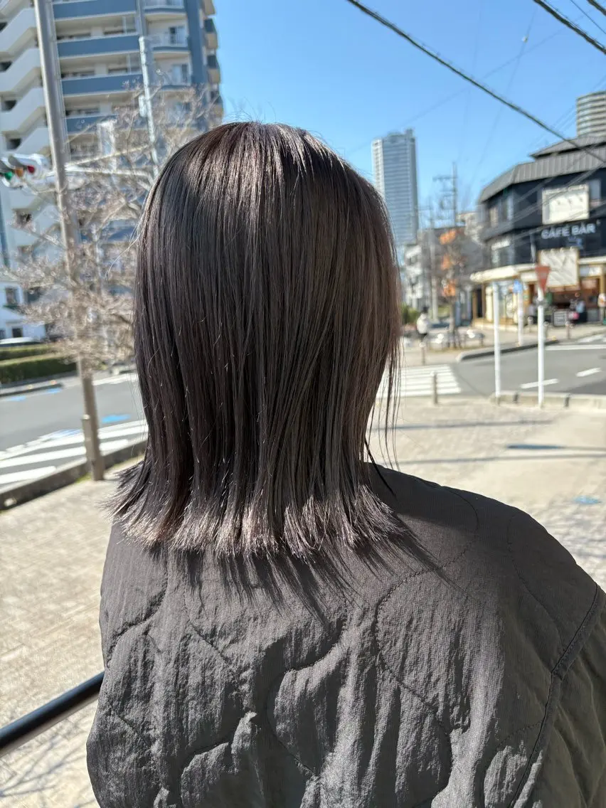 ショート カラー アッシュ ボブ 五十嵐 雄毅のヘアスタイル