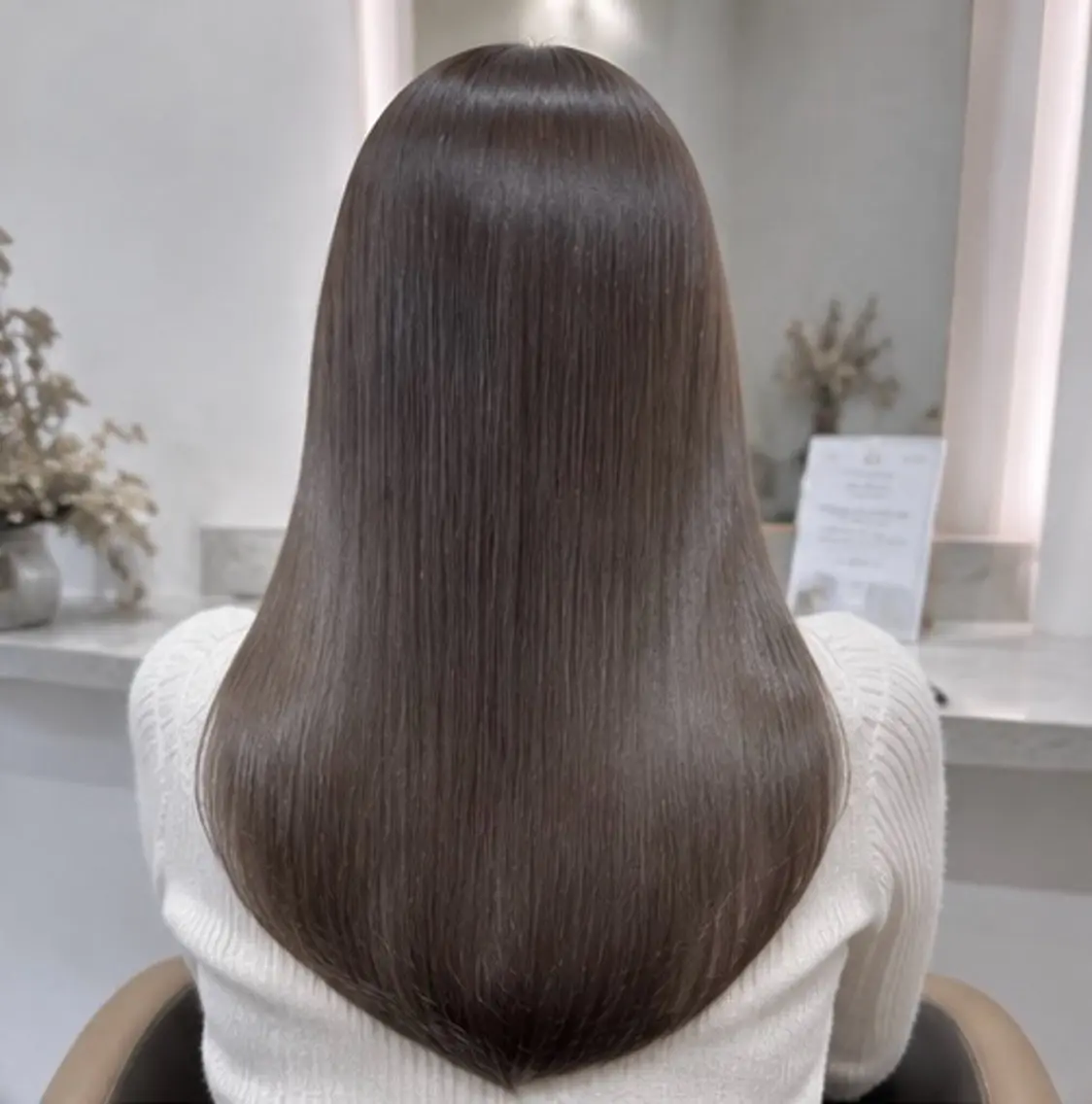 ロング パーマ 🍒モテ暖色カラー × うる艶✧ ゆなのヘアスタイル