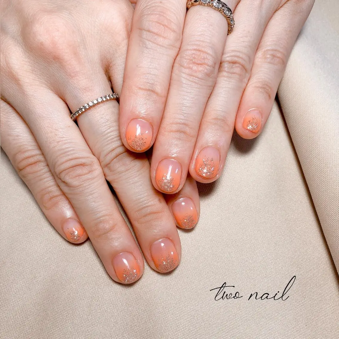 ネイル アートネイル フットネイル ハート ニュアンスネイル ホワイト ハンドネイル two nailのネイルデザイン