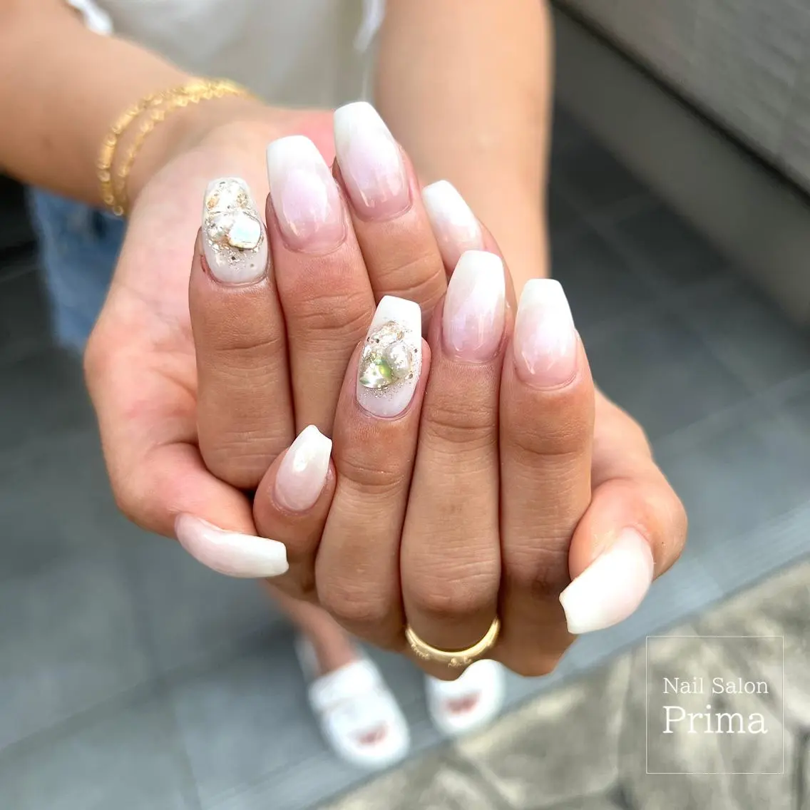 セミロング ネイル SalonPrima 西院Nail&Eyeのネイルデザイン