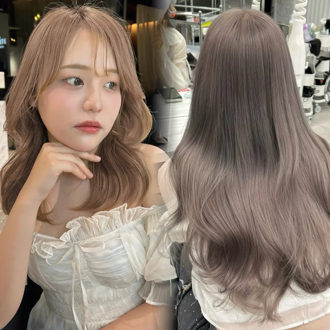 ロング カラー ヘアカラー トリートメント ヘアセット 透明感カラー 古山 結季🌙🖤のヘアスタイル