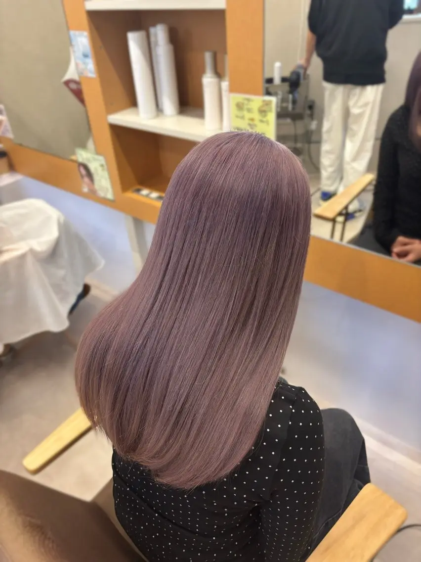 セミロング ヘアカラー 🎀暖色カラー🎀 airi♡のヘアスタイル
