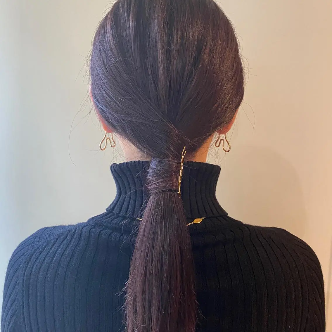 ロング カラー パーマ ヘアアレンジ ラベンダーカラー ウルフカット モデル募集中！ミカのヘアスタイル