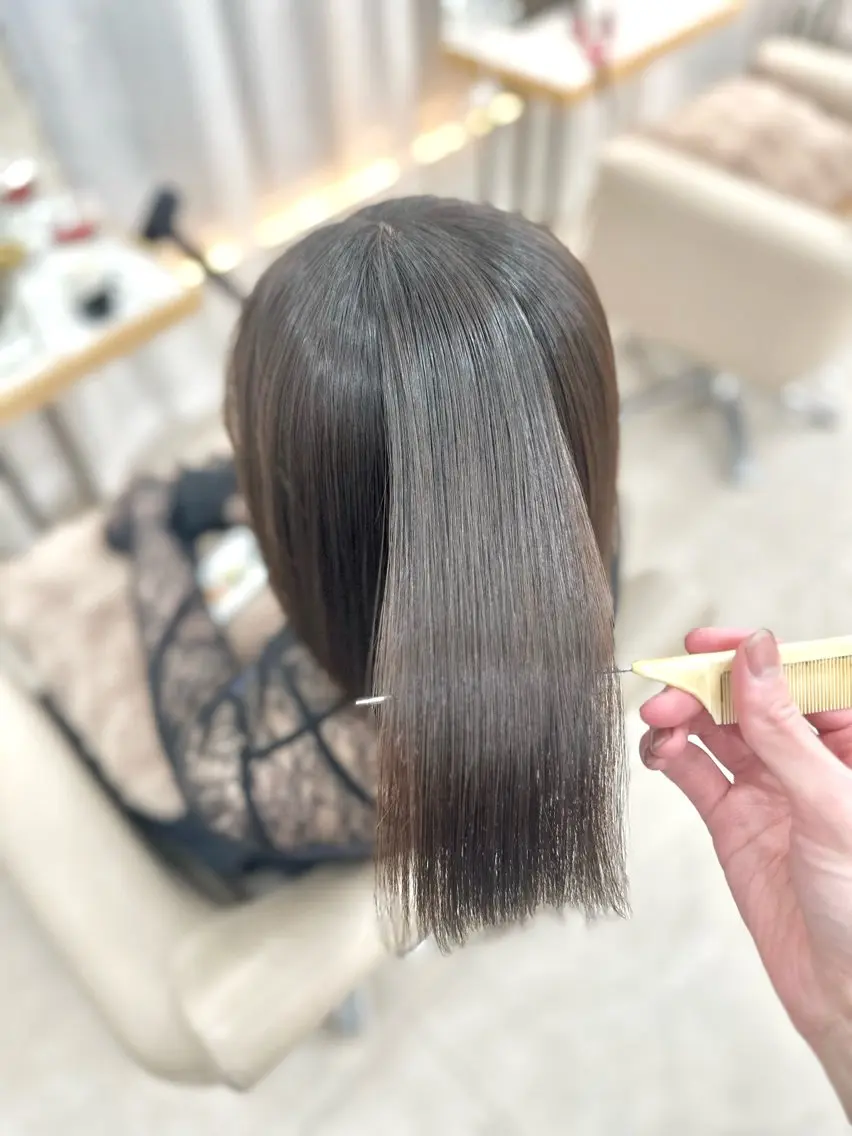 ミディアム カット 縮毛矯正 トリートメント 平日オススメ✨ コスパ&タイパ✨山下のヘアスタイル