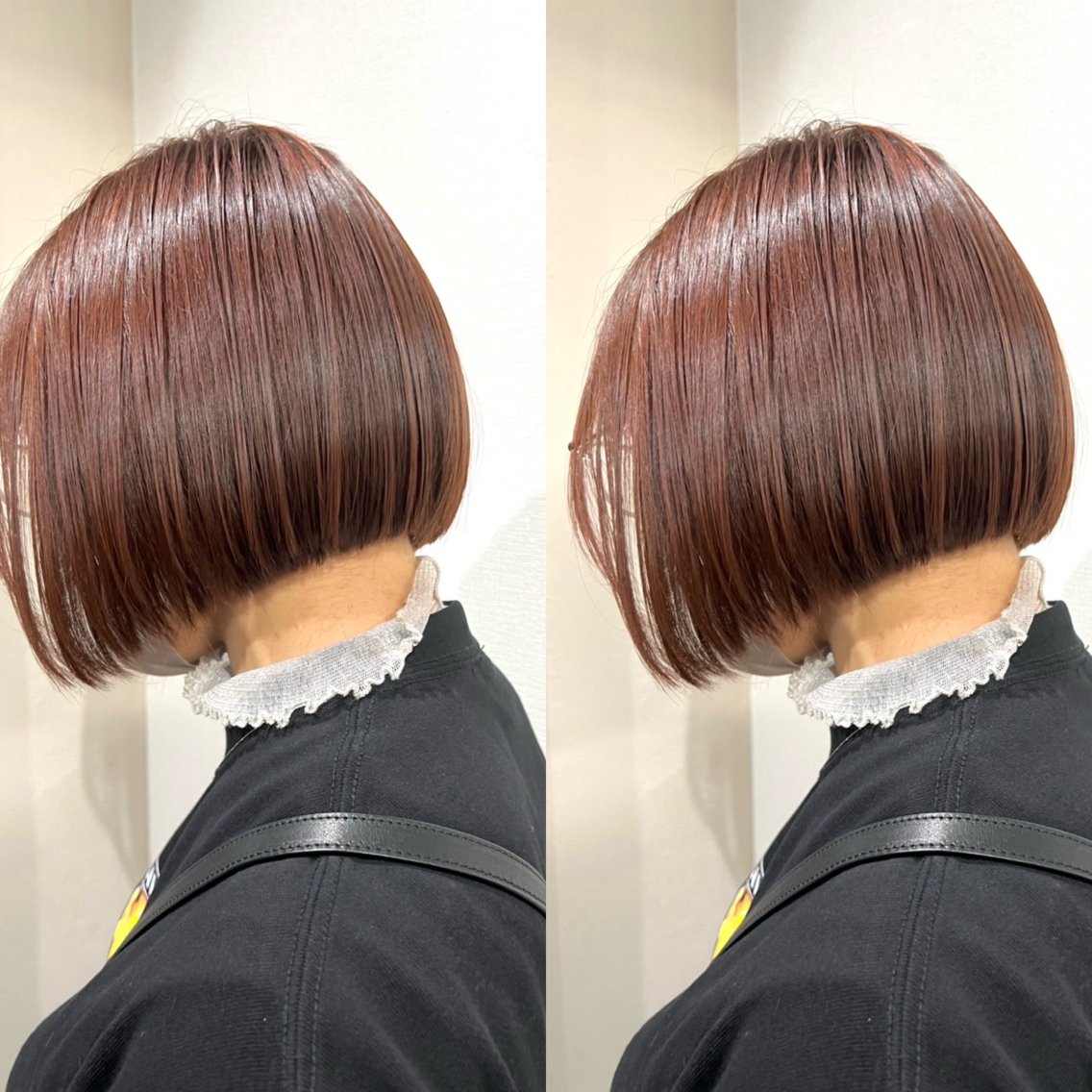 ミディアム カラー ブラウンカラー ボブ カット ヘアカラー トリートメント モデル様募集中🍒 りおのヘアスタイル