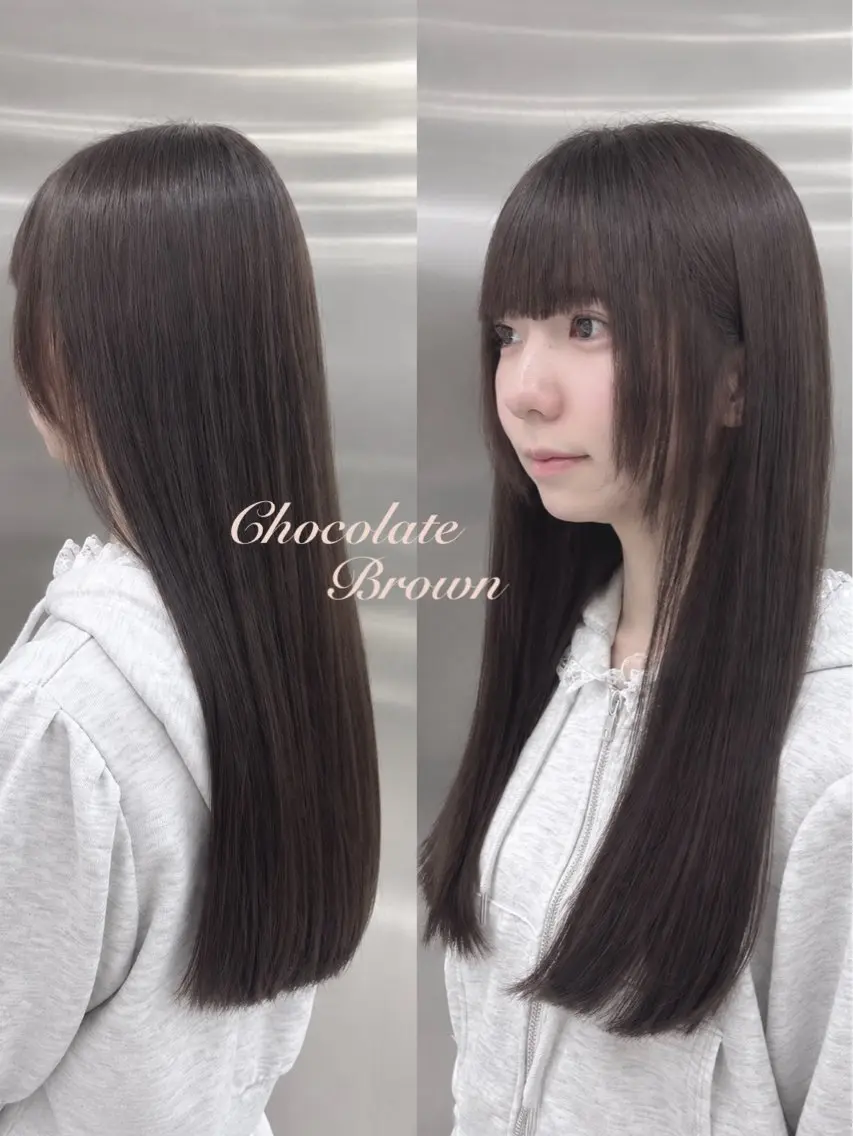 ロング カラー リコ🪐レイヤー カットモデル募集のヘアスタイル