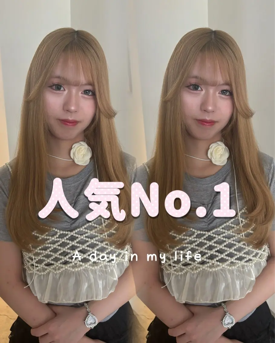 【人気No.1🎀】カット+ケアカラー+超音波クイックトリートメント🫧🪞　艶髪/透明感/レイヤー/韓国風/天神/ボブの写真