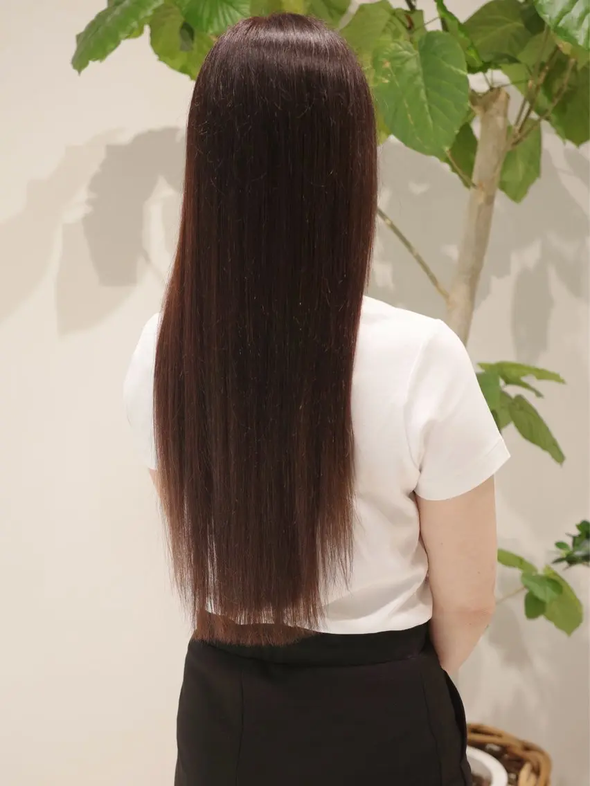 ロング カラー ブラウンカラー パープルカラー パープルブラウン ヘアカラー (h)wim rinのヘアスタイル