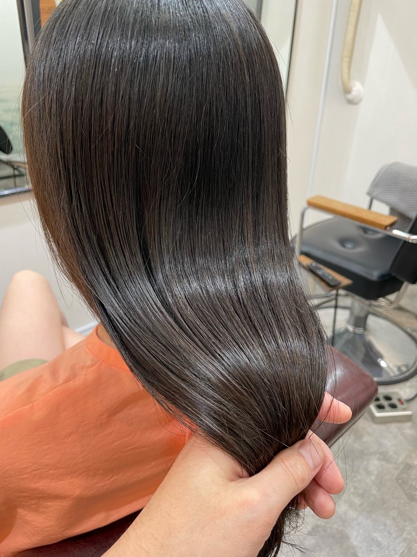 ロング カラー トリートメント ヘアカラー トリートメント 水素トリートメント／ 髪質改善/ナカノメのヘアスタイル