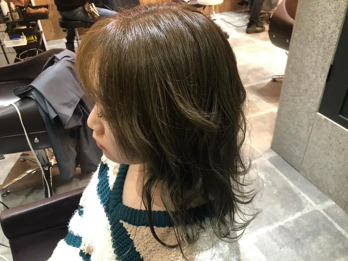 ロング アッシュ メンズパーマ特化型 🔥URITAのヘアスタイル