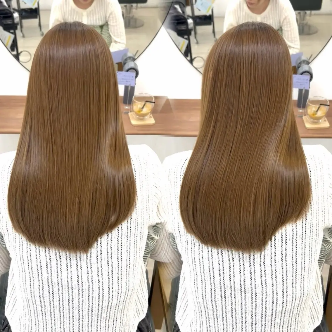ロング カラー ブリーチ ダブルカラー ブリーチなしカラー 髪質改善 中村 のんのヘアスタイル