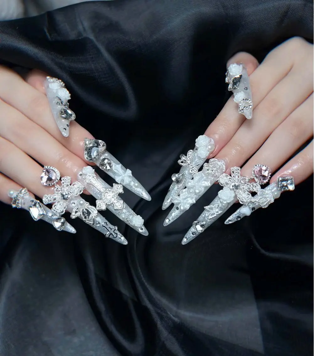 ネイル ロングネイル ワンホンネイル NEM.nail studio 京都店のネイルデザイン