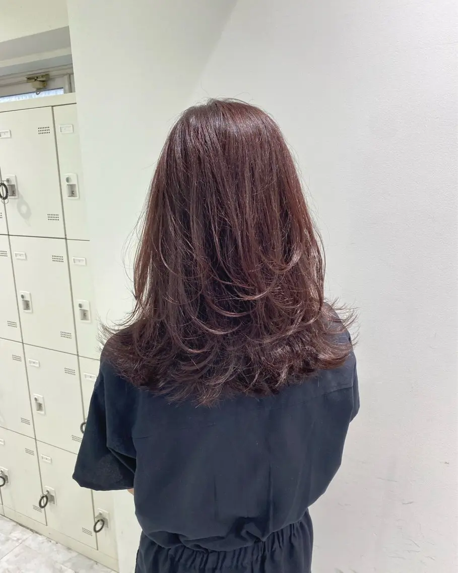 ミディアム 縮毛/ダブルカラー 🦋ベージュヘア🦋のヘアスタイル