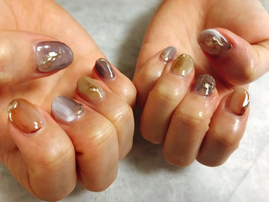 ネイル ニュアンスネイル kiki nail &brow二子玉川のネイルデザイン