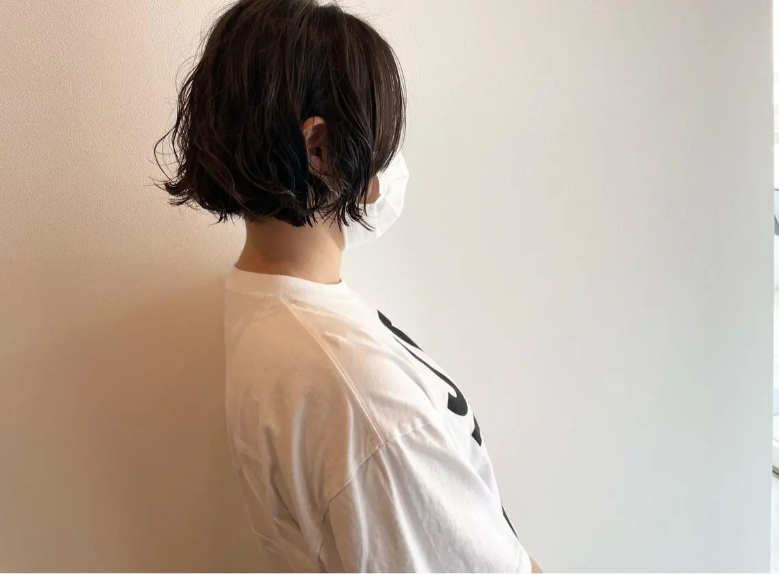 ショート パーマ ボブ カット パーマ マンツーマン 🌿大野千尋のヘアスタイル